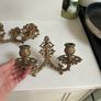 Gold wall candle holders Image 2