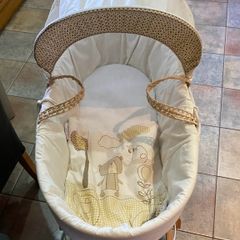 Moses basket and stand for sale including original covers
