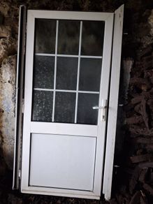 White upvc door