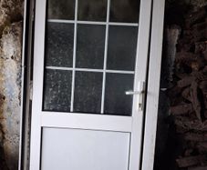 White upvc door