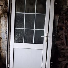 White upvc door