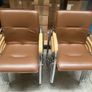 Office Chairs x 12 (Brown) Image 2