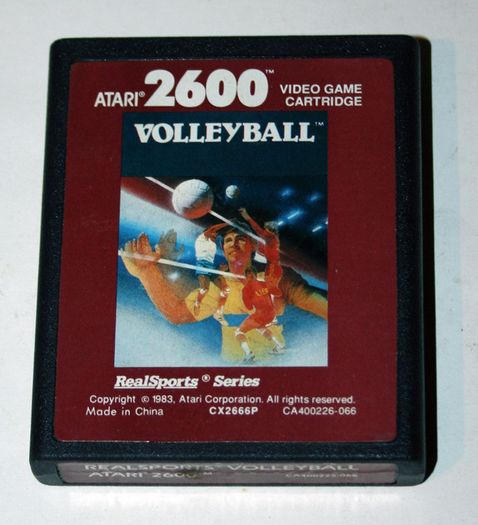 Jeu Atari 2600 Volleyball - Cartouche Originale En Bon état - Collector Vintage Rare