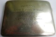 Antique Sterling Silver Cigarette Case 1914 With Clear Hallmark 132,58g