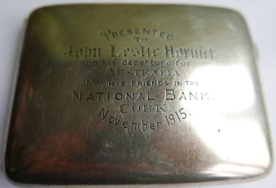 Antique Sterling Silver Cigarette Case 1914 With Clear Hallmark 132,58g