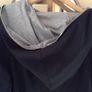 Black and grey hooded top size 18 Image 4