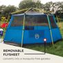Tent Octago, 3 Man Tent Ideal for Camping in the Garden, Dome Tent, Waterproof 3 Person Camping Tent with Sewn-in Groundsheet Image 2
