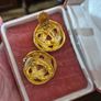 Vintage Golden Tone Earrings Image 4