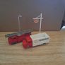 vintage lego Mercedes delivery truck and Mercedes firetruck 1964 light mast 1958 and Esso sign from 1956 Image 2