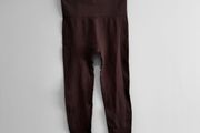 Pre Owned High Waist Textured Leggings