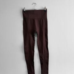 Pre Owned High Waist Textured Leggings