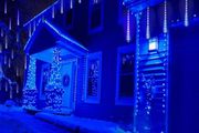 Ice Blue &amp; white tubes meteor shower lights USB power supply