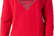 Replay Men's M6122 Sweatshirt, Superman Tribute Collection, 919 RED, S
