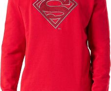 Replay Men's M6122 Sweatshirt, Superman Tribute Collection, 919 RED, S