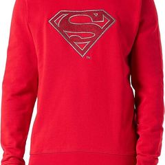 Replay Men's M6122 Sweatshirt, Superman Tribute Collection, 919 RED, S