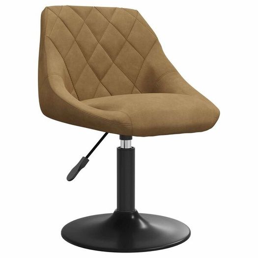 Swivel Dining Chairs 2 pcs Faux leather Brown 46 x 44 x 77.5 cm
