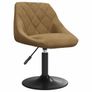Swivel Dining Chairs 2 pcs Faux leather Brown 46 x 44 x 77.5 cm Image 4