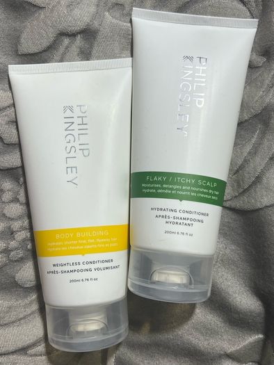 Philip Kingsley brand new full size body building and itchy flaky scalp after shampoo conditioners