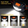 LED Head Torch, [2 Pack] COB Headlamp Super Bright Headlight, Adjustable with 3 Modes, Lightweight for Running, Camping, Fishing (FREE POSTAGE) Image 2