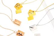 The Keepsake Envelope Necklace  Wear Your Message Custom Engrave By R'Laith