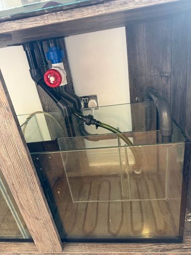 350L Marine Aquarium with cabinet & custom sump