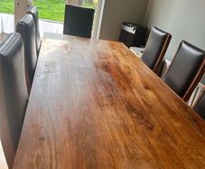 Dining table & 8 chairs solid wood