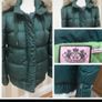 Juicy couture size medium hooded feather & down jacket detachable fur Image 9