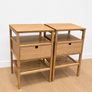 Two Bamboo NORDKISA Bedside Tables / Lockers Image 2