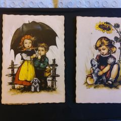 2 Vintage Hummel Postcards By Hilde