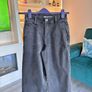 Dunnes Stores Washed Black Wide Leg Jeans - Size UK 8 / EU 36 Image 4