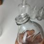 303 - Set of 9 Vintage Decorative Collectible Clear Glass Big Small Size Bottles Image 6