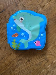 Kid's Bath Time Book / Dolphin Plum Blue Bath Book