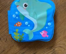 Kid's Bath Time Book / Dolphin Plum Blue Bath Book