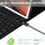 Keyboard Case for Samsung Galaxy Tab A8 Model (X200) - Wireless Bluetooth Detachable Keyboard, PU Leather Folio Cover, Auto Wake/Sleep, Black. Image 3