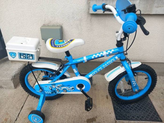 Kids police patrol bike size 14 inch wheels