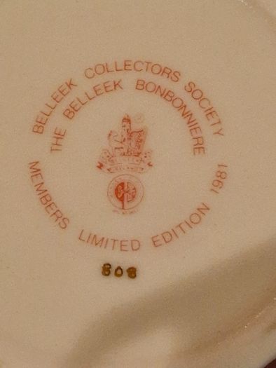 Belleek Trinket Jar