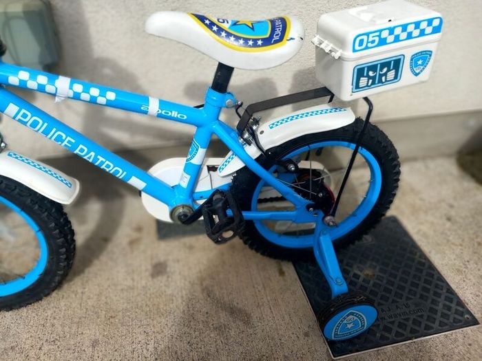 Kids police patrol bike size 14 inch wheels