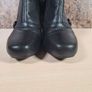 womens CLARKS LODGE PARK black leather ankle boots zip up Size UK 6.5 E EU 40 Image 5