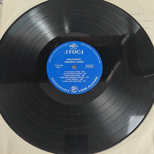 Willie Brady Memorial Album, Ireland's Beloved Ballad Singer (LP, 1970), Irish Folk Trad,