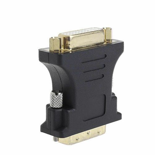 DVI-D (24+1) Male to DVI-I (24+5) Female Adapter Gold Plated (Brand New/Warranty)
