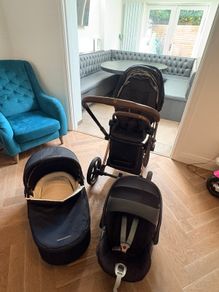 Cybex Priam Platinum Rose Gold 3in1 Travel System. Professionally Cleaned