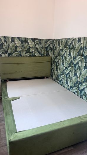 double bed base & headboard