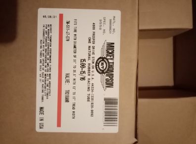 Car racing inner tube Mickey Thompson size 15.00-15/16