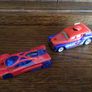 2 Hot Wheels Mattel Spiderman cars Image 2