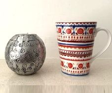 Hammered Metal Tea Light Holder