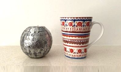 Hammered Metal Tea Light Holder