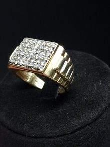 Vintage 9ct Gold Mens Signet Ring, London Hallmarked, Size 65