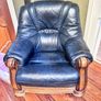 leather sofa and armchairs Image 2