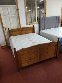Bed frame and mattress