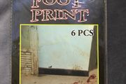 Halloween bloody foot print decorations